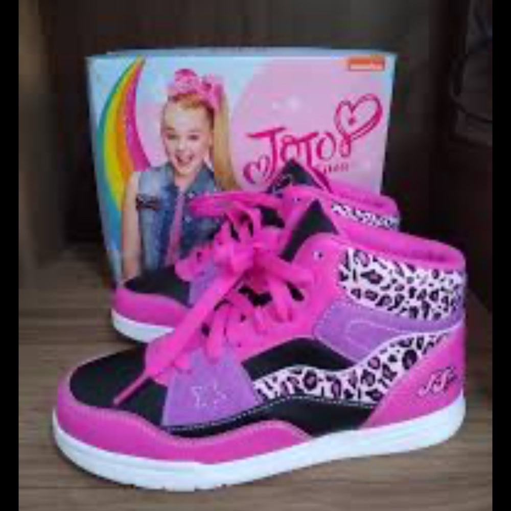 JoJo Siwa Pink and Black Sneakers